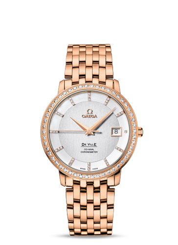 Omega De Ville Prestige Co-Axial 36.5 Red Gold / Diamond / Bracelet